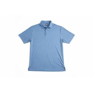 Footjoy Mens Golf Polo Shirt Blue Short Sleeve Performance Dryjoy Size XL active